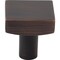 Jeffrey Alexander 1-1/8" Overall Length Brushed Oil Rubbed Bronze Square Dominique Cabinet Knob 845DBAC - alternate 7